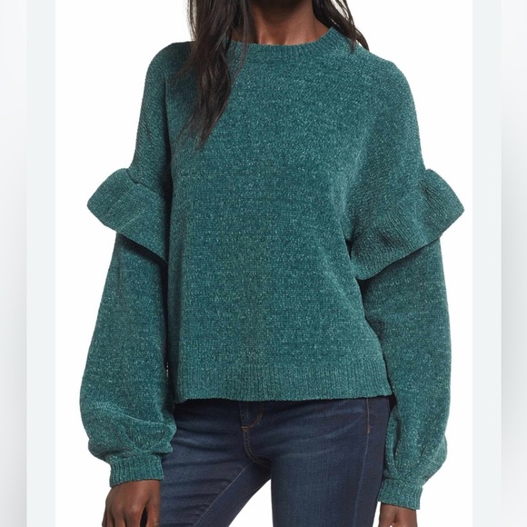 Bp. Chenille Ruffle Sweater - EUC - Picture 1 of 5